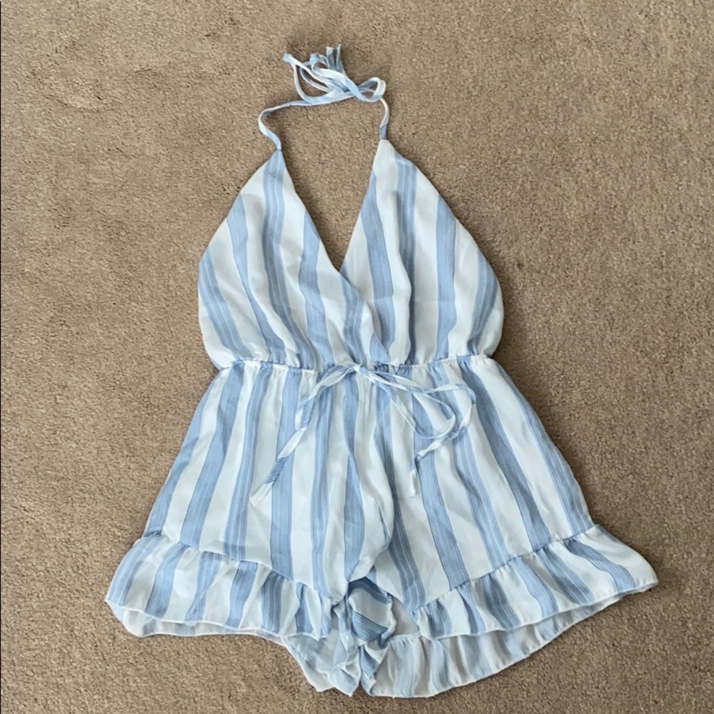 Striped romper